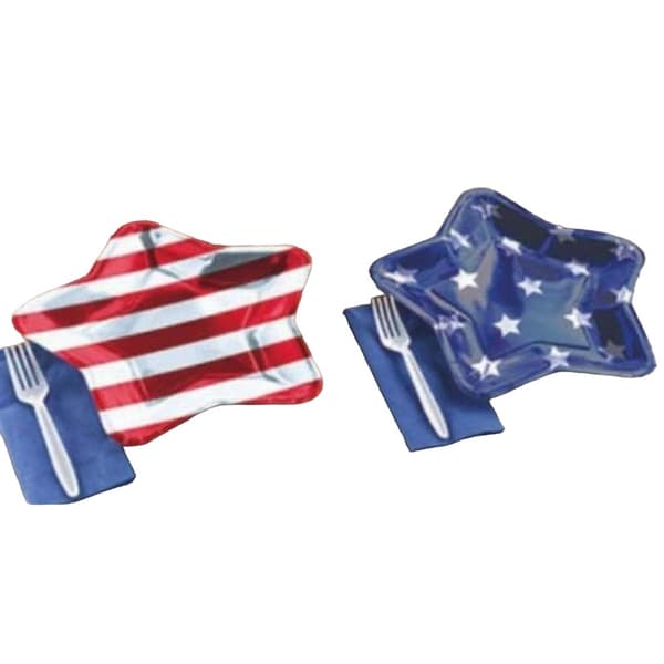 Amscan Paper 4th of July Party Plates Red/Blue/White One Size