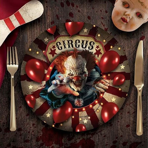 Cirkus Cown Papperstallrik 6-pack