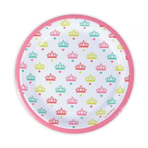 8 st papperstallrikar Ø 23 cm - Princess