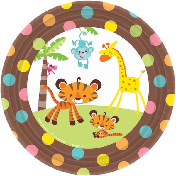 Fisher Price Engangstallerkener (pakke med 8) Multicoloured One Size