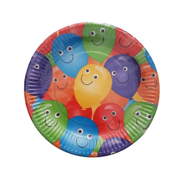 Amscan Paper Googly Eyes Disposable Plates (Pack of 8) Multicoloured One Size
