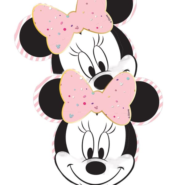Disney Mimmi Pigg Face engångstallrikar (4 st)