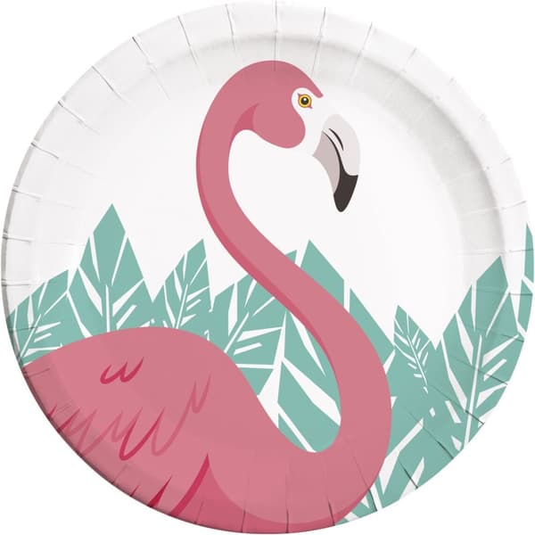 Procos Flamingo Party Plates (Pack of 8)