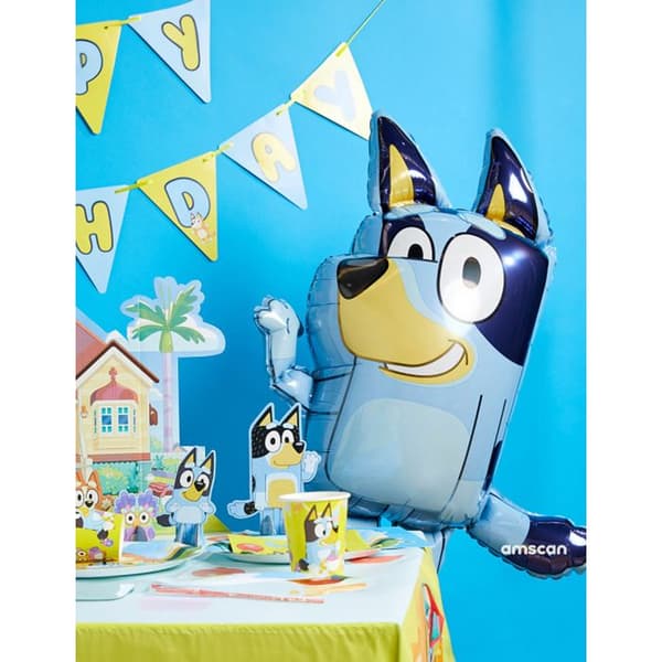 Engångstallrik - Amscan - Bluey - Paket med 8 - 23 cm - Flerfärgad