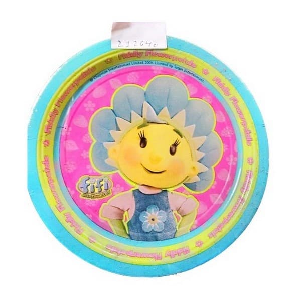Fifi and The Flowertots Logo Party Plates (Pack of 8) Pink/Green/Blue One Size