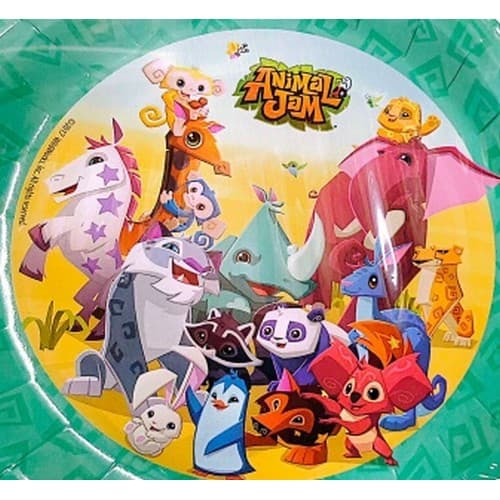 Animal Jam Tinimal Tjam Characters Party Plates (Pack of 8)