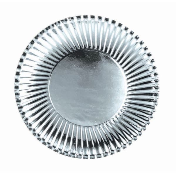 Bristol Novelty Paper Metallic Disposable Plates (Pack of 10)