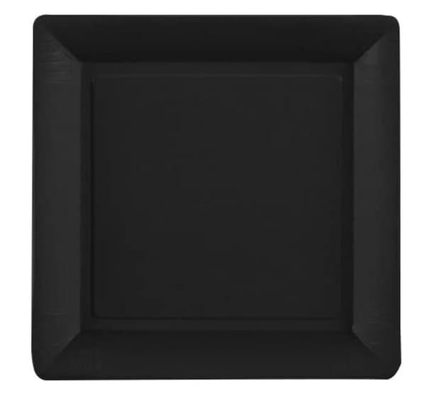 Engångstallrikar Le nappage arts de la table - 72461 - 10 cocktailtallrikar 15 x 15 cm - svart