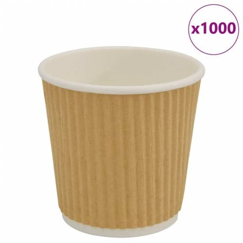 Kaffekoppar i papper 1000 st 4oz 100ml brun