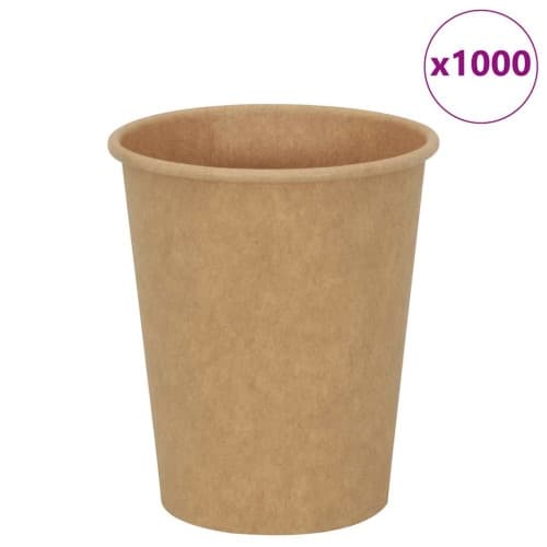 Kaffekoppar i papper 1000 st 8oz 200ml brun