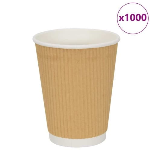 Kaffekoppar i papper 500 st 12oz 300ml brun