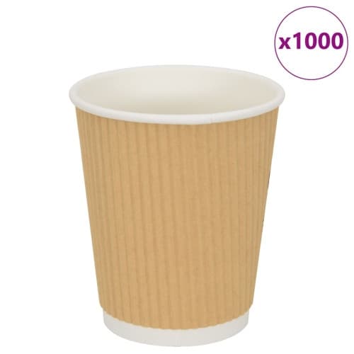 Kaffekoppar i papper 500 st 8oz 200ml brun