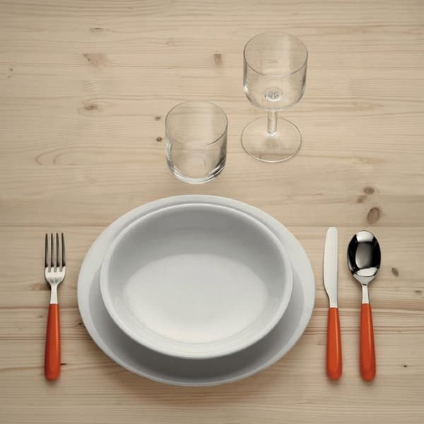 Alessi disponibel tallrik - AGV29/1 - All-time Bone China platt tallrik, set med 4 delar, vit, 27,00 x 27,00 x 30,00 cm