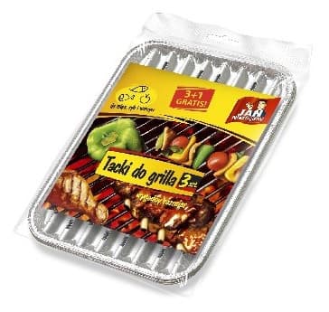 Rektangulära grillplattor i aluminium, 3 st