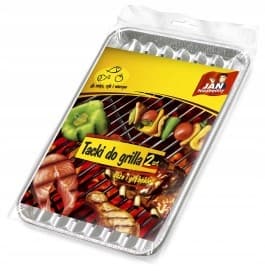 Jan Niezbędny grillplåtar i aluminium 34 x 23 cm 2 st