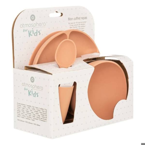 Set måltid silikon - ATMOSPHERA FOR KIDS - Terracota - För barn