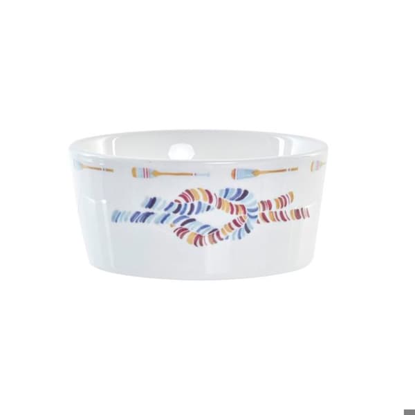 Set medel av bambu och medelhavsgods DKD Home Decor 19,7x19,7x1 cm