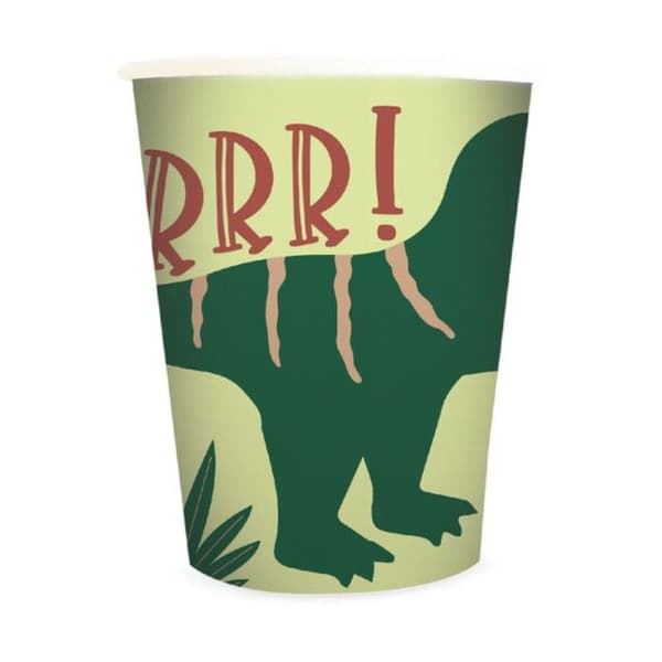8 pappmuggar 25 cl - Dino