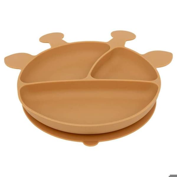 Set måltid i silikon - ATMOSPHERA FOR KIDS - Giraff - 4 delar - Färgglad - Praktisk