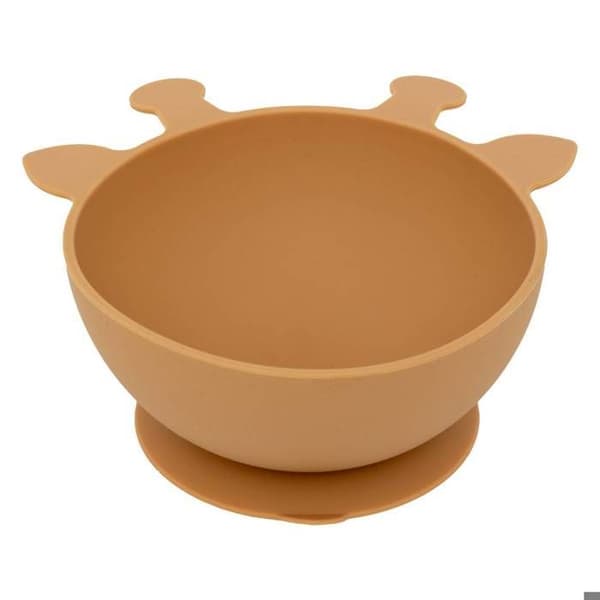 Set måltid i silikon - ATMOSPHERA FOR KIDS - Giraff - 4 delar - Färgglad - Praktisk