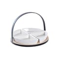 Miniatyrbild 2 av 4: Set med metal, bambu och stengods loft DKD Home Decor 21,5 x 21,5 x 14 cm