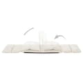 Miniatyrbillede 8 af 8: vidaXL foldbar gulvstol mikrofiber cremefarvet
