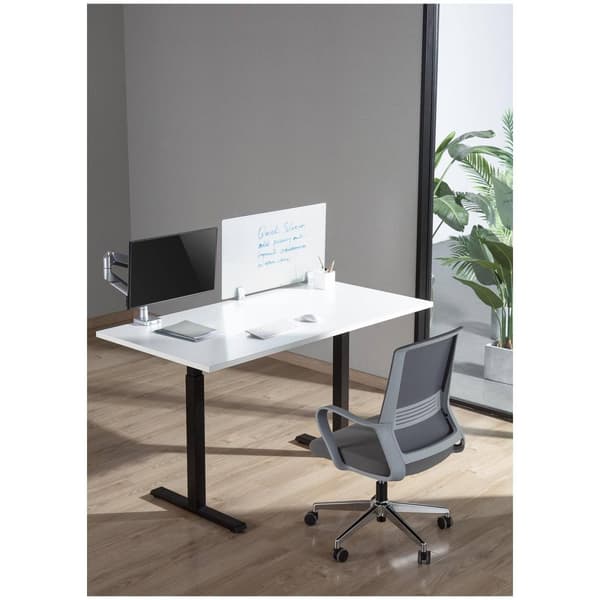 Fromm Starck Skiljevägg för skrivbord - 750 x 400 mm - Härdat glas