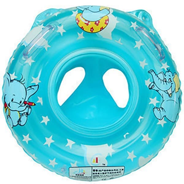 Elephant Seat Ring Babysitting Ring Baby Svømmering Dobbelt Håndtag Fortykket Lugtfri Badering