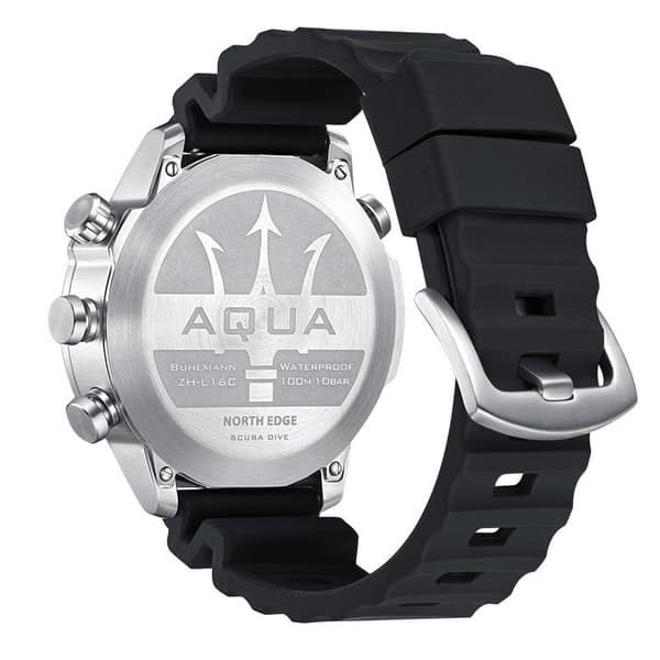 North Edge Aqua Tietokone Freedive Multi-sport 10 Atm Hopeinen