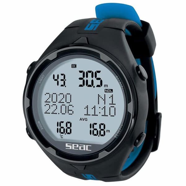 Seac sub SEAC Action HR Freediving USB-kabeldator, Loggbok, Dykplanerare, Säkerhetslarm Blandat