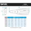 Miniatyrbillede 7 af 7: Snorkelfinner Seac Fuga  Sort - 44-45