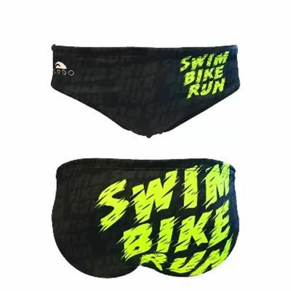 Miesten alushousut Turbo Swim-Bike Run Musta - M