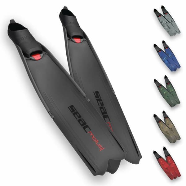 Snorkelfinner Seac Motus Svart - 43-45