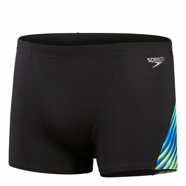 Drengebadebukserne Speedo Allover Digi V-Cut Sort - 32