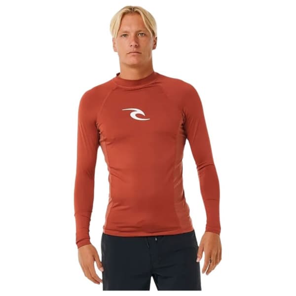 Bade T-shirt Rip Curl Waves Upf Perf L/S Rød Surf - S