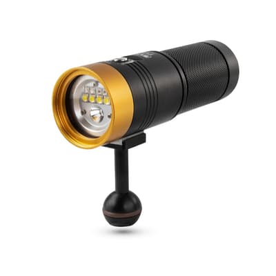 Undervattenhus lampa 3000 lumen (vidvinkel-smalvinkel-röd-blå)