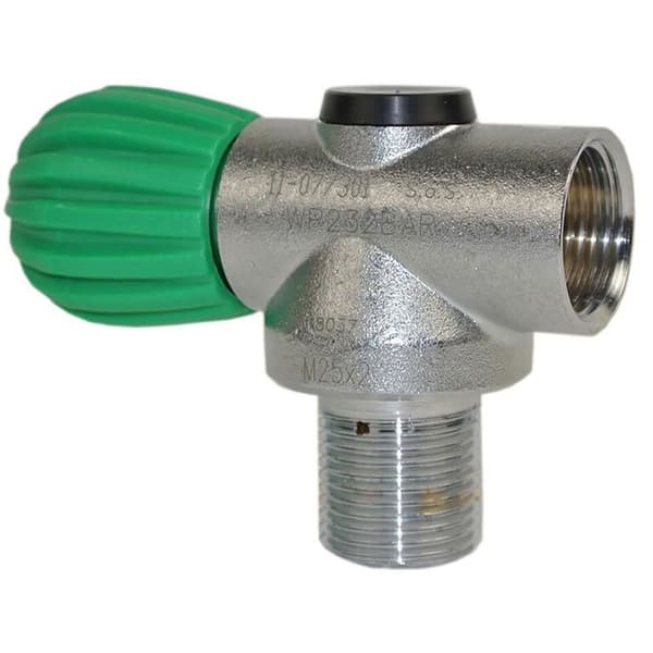 Metalsub Ccr In Line Nitrox Valve M25 Din Harmaa