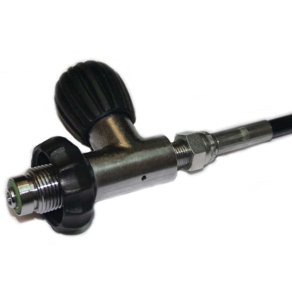 Metalsub Stik Din 200/300 1/4´´ Bsp Med Pur Sort,Søvfarvet