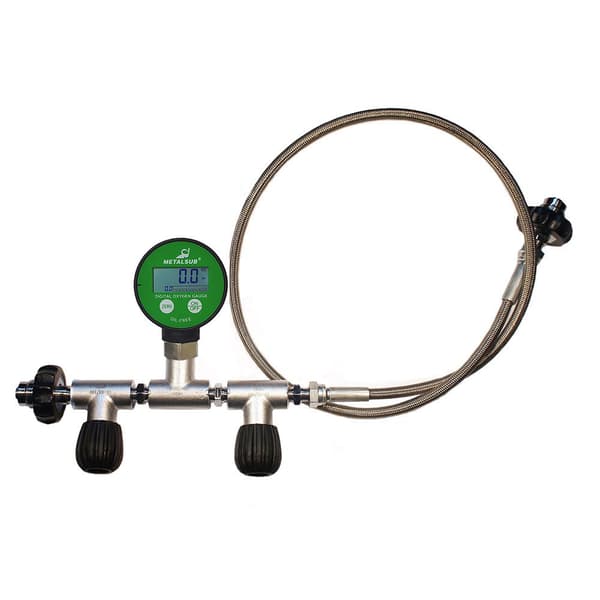 Metalsub Oxygen Equalizer Din 200/300 With Flow Control Digital Pg Silver 2 m