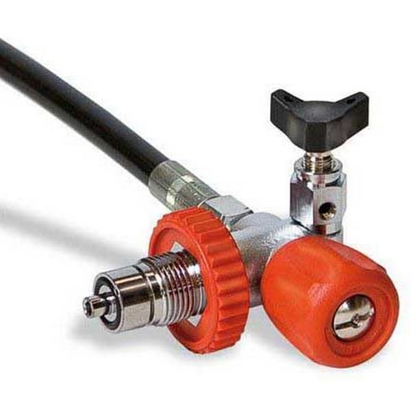 Coltri Din 300 Filling Valve With Purgue For Mch13/16 Compressor Silver