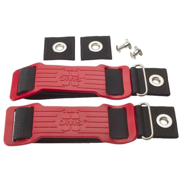 Oms Mounting Straps Set 60 Mm Cylinders Rød,Sort