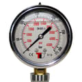 Miniatyrbillede 2 af 2: Metalsub Glycerin Trykmåler 315 1/4´´ Bsp Produktion 1/4´´ Bsp Søvfarvet