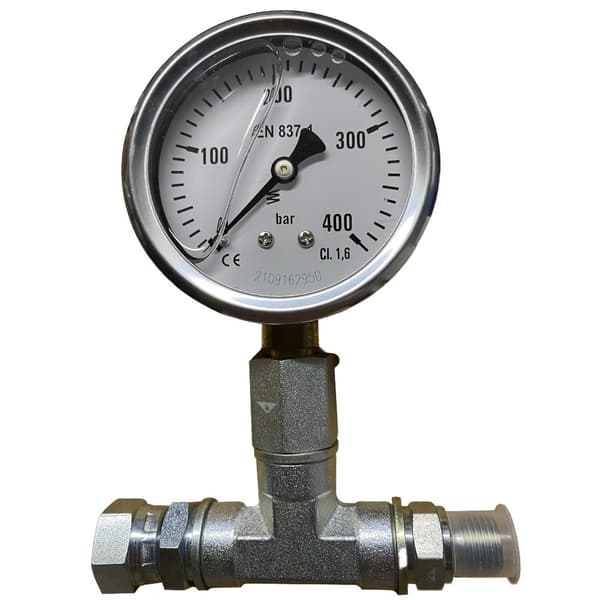 Metalsub Glycerin Trykmåler 315 1/4´´ Bsp Produktion 1/4´´ Bsp Søvfarvet