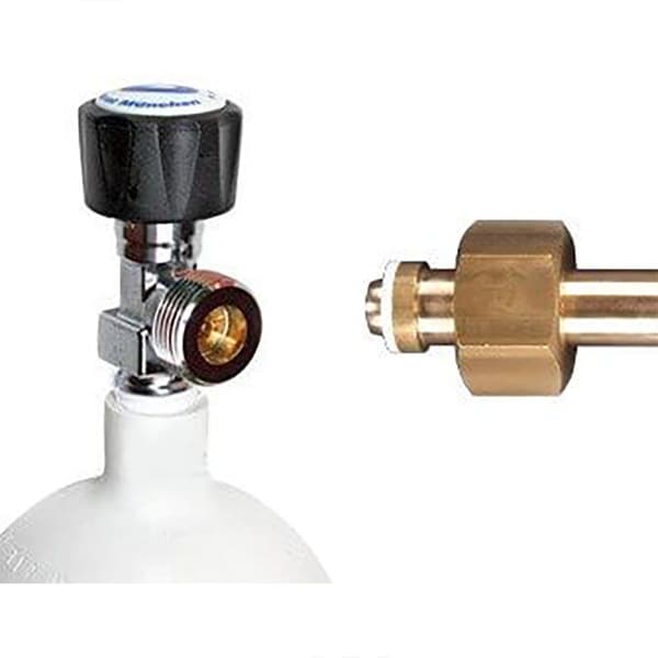 Metalsub Adapter Till Male W21.8-14/din477 1/4 Bsp Silver