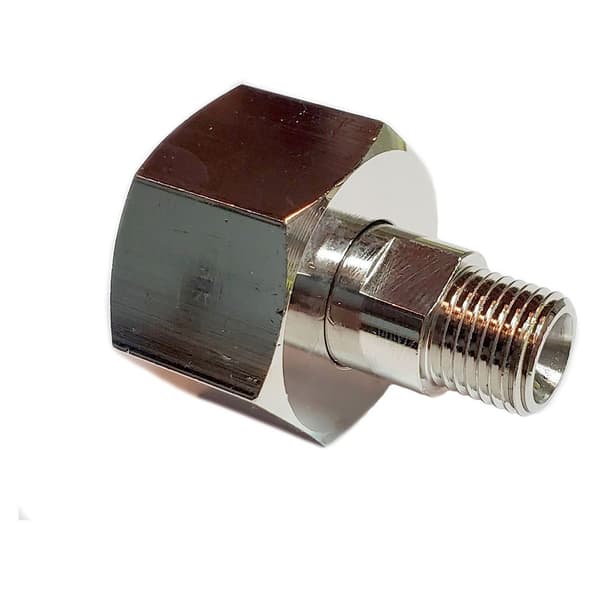 Metalsub Adapter Till Male W21.8-14/din477 1/4 Bsp Silver