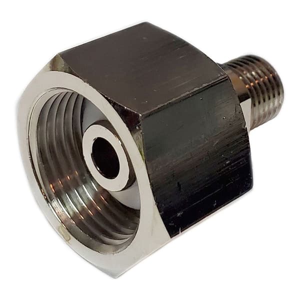 Metalsub Adapter Till Male W21.8-14/din477 1/4 Bsp Silver