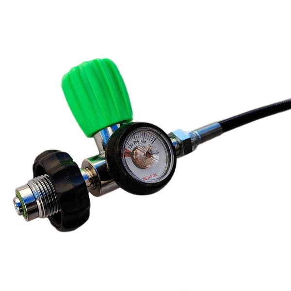 Metalsub Air/nitrox Equalizer Til M26 M26 Med Måler Sort 1 m