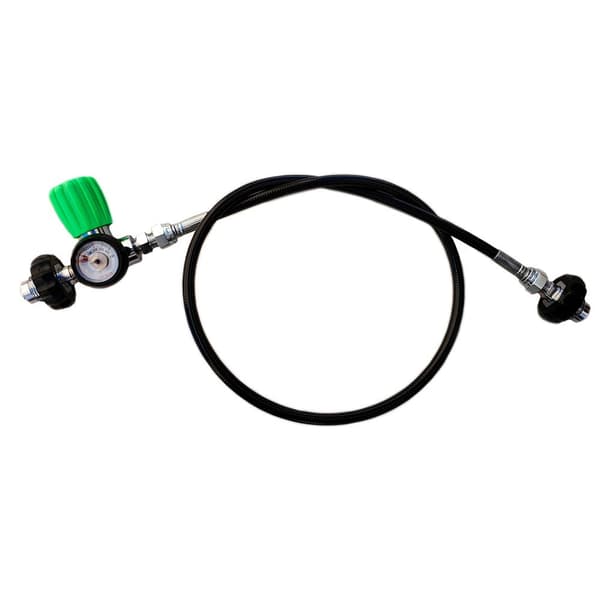 Metalsub Air/nitrox Equalizer Til M26 M26 Med Måler Sort 1 m