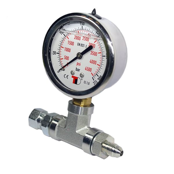 Metalsub Glycerin Trykmåler Output Coltri 315 Bar Søvfarvet