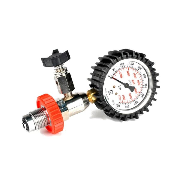 Best Divers Pressure Gauge Musta,Hopeinen